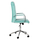Karrige zyre Josef velur mint inox bazë 58×61×105–113 cm (HM1181.08)