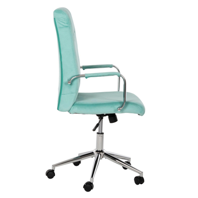 Karrige zyre Josef velur mint inox bazë 58×61×105–113 cm (HM1181.08)