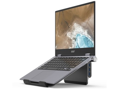 Носач за ноутбук Acer 5 во 1, USB Type C, HDMI, сребрен