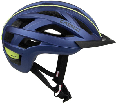Helmë biçiklete Casco CUDA 2, sistem Easy Lock, me shirita reflektues, blu e errët
