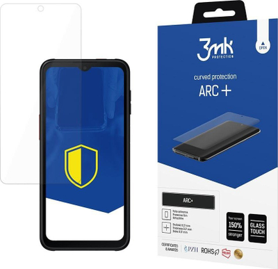 Folie mbrojtëse ekrani 3MK ARC+, për Samsung Galaxy XCover 6 Pro, transparente