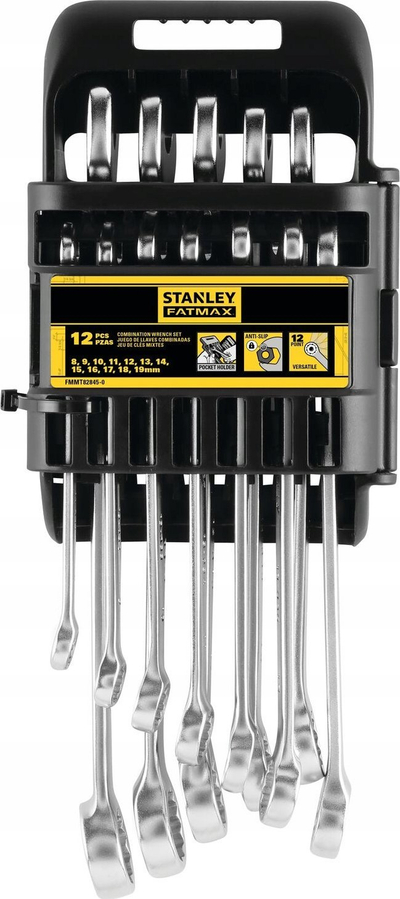 Set çelësa kombinim Stanley FMMT82, 12 copë, 8-19 mm, metal i fortë e i qëndrueshëm