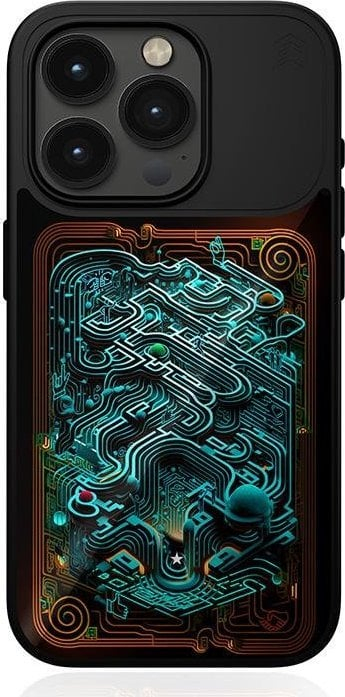 Mbrojtëse telefoni STM Reveal Warm MagSafe për iPhone 15 Pro Max, kompatibile MagSafe, Black Realm