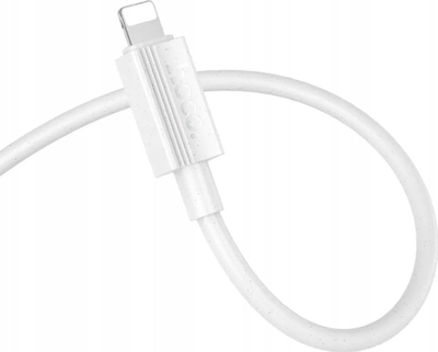 Kabllo karikimi Hoco X107, Type C në Lightning, 27W PD, 1m, e bardhë