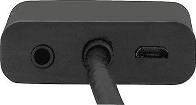 Видео адаптер Дeltaco HDMI-VGA7, HDMI во VGA, 0.2m, со Micro USB, црн