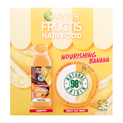 Set për flokë Garnier Hair Food Banana - shampo 350 ml + maskë për flokë 390 ml