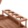Karrocë servirjeje Alfred HM4579, dru teak, 86x56x80cm, ngjyrë natyrale