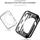 Kутија за заштита за паметен часовник Dux Ducis Apple Watch 38mm, 2 парчиња, силикон, црна и проѕирна