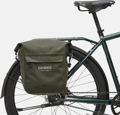 Çantë biçiklete Brooks Scape Pannier Small, 10-13L, IPX4, jeshile mud