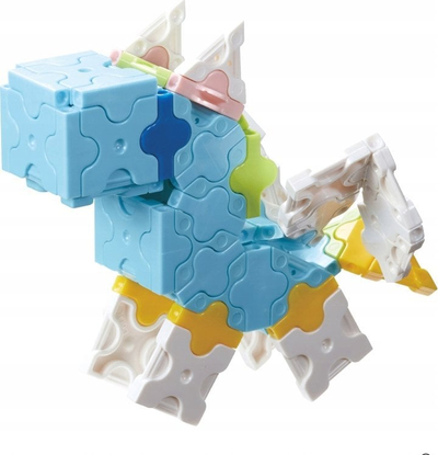 Blloqe edukative LaQ Sweet Collection Unicorn, set kreativ, shumëngjyrëshe