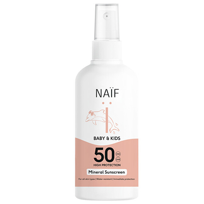 Sprej mbrojtës nga dielli SPF 50 për fëmijë dhe foshnja NAÏF, 100 ml