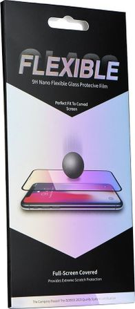 Mbrojtës ekrani Partner Tele.com Flexible Nano Glass 5D, për iPhone Xr 11 6.1", Full Glue, me kornizë të zezë