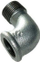 Bërryl galvanizuar Invena ZO-01-025-M, 1", për tuba uji dhe gazi