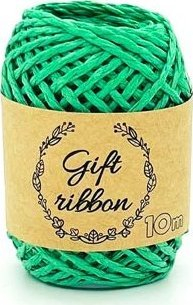 Shirit letre për lidh dhurata Gift Ribbon, 10m 2mm, jeshil