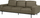 Divan SOVIK me stof, 3 vende, 215 cm, jeshil