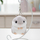Varëse çelësash pelushi hamster, 10 cm, gri