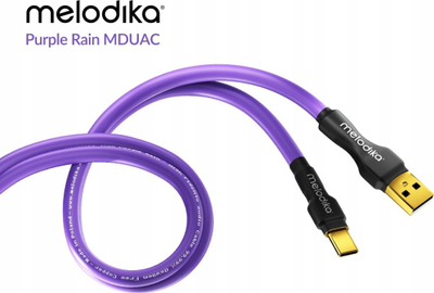 Kabllo USB Melodika MDUAC20, USB A në USB C, 2m, e zezë