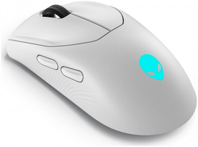 Gejминг глувче Dell Alienware AW720M, безжично tri-mode, 26000 DPI, бело