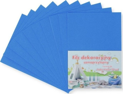 Fletë filci vetëngjitës Penword A4, set 10 copë, 20x30cm, blu