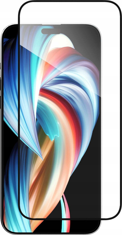 Mbrojtëse ekrani 5D Full Glue për iPhone 15 Pro Max, xham i kalitur, e zezë