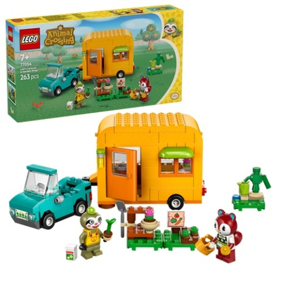 Set lodrash Sylvanian Families Leif's Caravan and Garden Shop, karavan dhe dyqan kopshti, për fëmijë