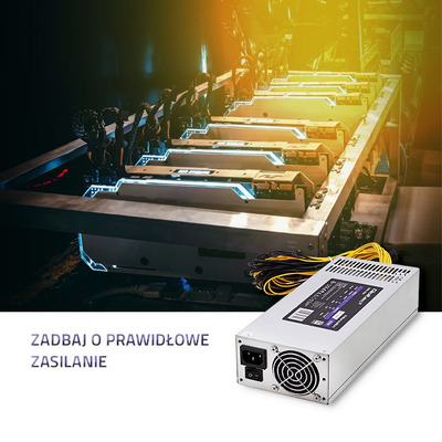 Furnizues energjie Qoltec PCI-e G, 1850W, 80 Plus Platinum