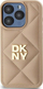 Kapak telefoni Dkny DKHCP14LPQDSLE për iPhone 14 Pro 6.1", bezh me logo të endur