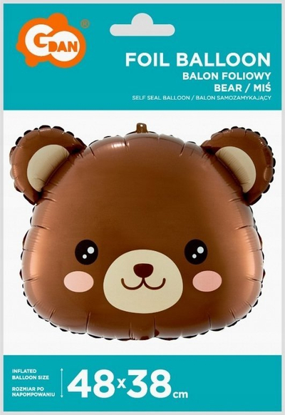 Balonë folje Godan arush, 48 cm, për dekor, shumëngjyrëshe