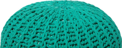Puf ottoman pa markë, pambuk i thurur, 50 x 35 cm, jeshil