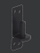 Mbajtëse menteshe për portë Bratek Gate Pin Hinge Bracket Ø16, 25x130mm, e zezë