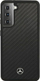 Mbështjellës telefoni Mercedes MEHCS21SRCABK për Samsung Galaxy S21, material karboni, mbrojtje TPU PC, i zi