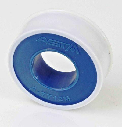Shirit PTFE Asta A TT12M, 10 m, 12 mm, paketim 10 copë, i bardhë