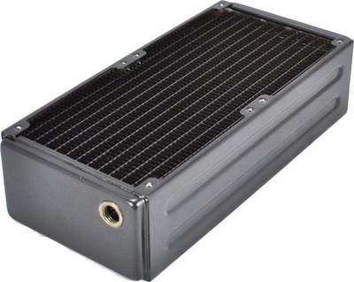 Radiator ftohës me ujë Coolgate XFlow G2 CG240G2X, 240mm, për ventilatorë 120mm, i zi
