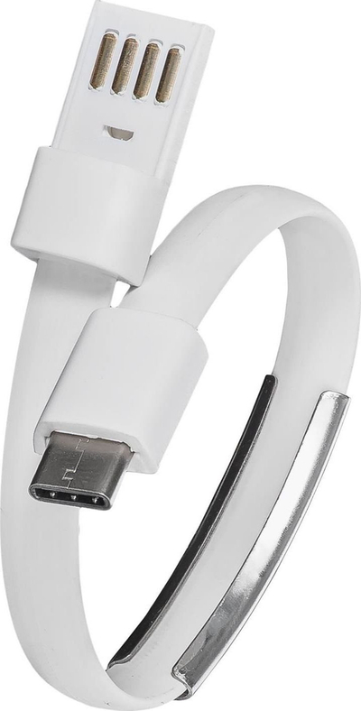 Kабел-адаптер Akyga нараквица, USB-C во USB-A, 23 cm, црна