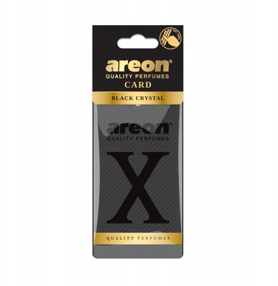 Aromatizues veture Areon X Card Black Crystal, varëse, i zi