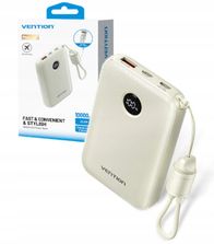 Power bank Vention FKAN0 C, 10000mAh, 22.5W, beige