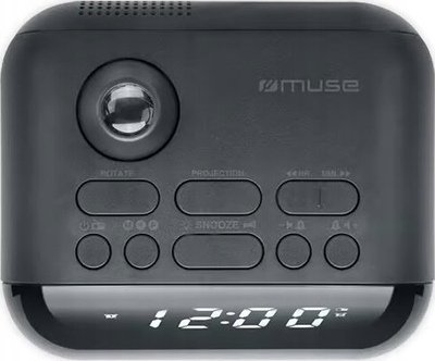 Radio orë Muse M-179 P, funksion projekcioni, e zezë