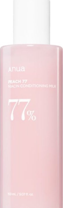 Qumësht fytyre Anua Peach 77 Niacin Conditioning Milk, 77% ekstrakt pjeshke, 150ml, rozë