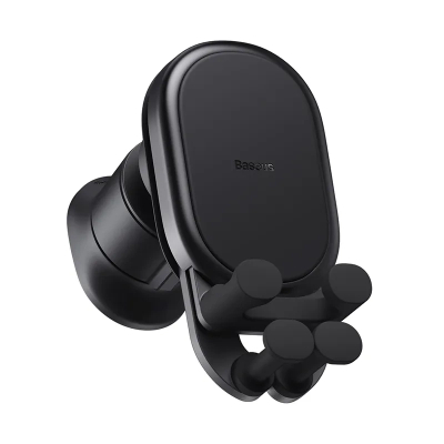 Mbajtës telefoni për veturë Baseus Gravity Car Mount Pro, wireless 15W, për grilë ajri, i zi