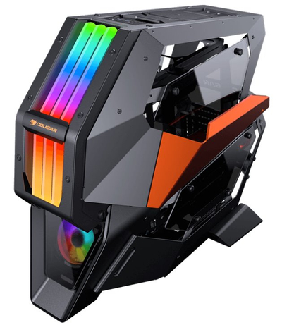 Kasë PC COUGAR CONQUER 2, e zezë