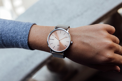 Orë dore Millner Mayfair S Silver Pink, 36 mm