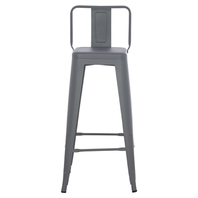 Stol bari me mbështetëse Melita-Pro 42x42x100Hcm (HM8643.50), gri