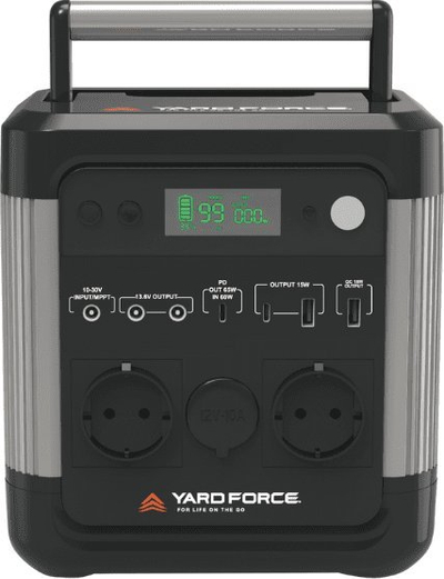 Stacion portativ energjie Yard Force LX PS600, 600W, bateri Li-ion 20Ah, i zi