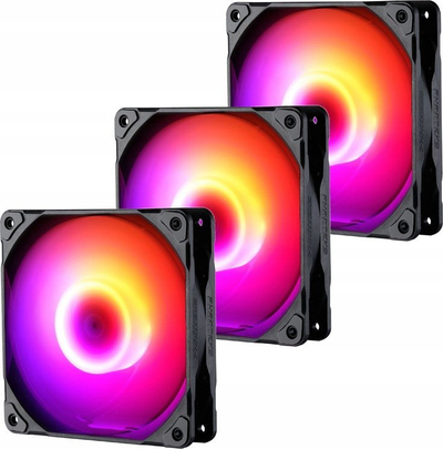 Ventilator shasie Phanteks M25 120mm, D-RGB, PWM, i zi, set me 3 copa