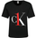 Maicë Calvin Klein CK One me mëngë të shkurtra, jakë rrumbullak QS6436E001 e zezë me logo të kuqe