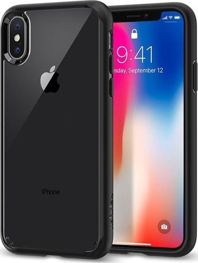 Mbrojtëse Spigen Ultra Hybrid për iPhone 11, e zezë