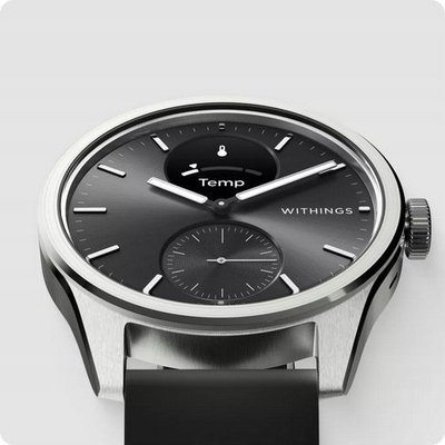 Ora e mençme Withings ScanWatch 2, 42mm, hibride, e zezë