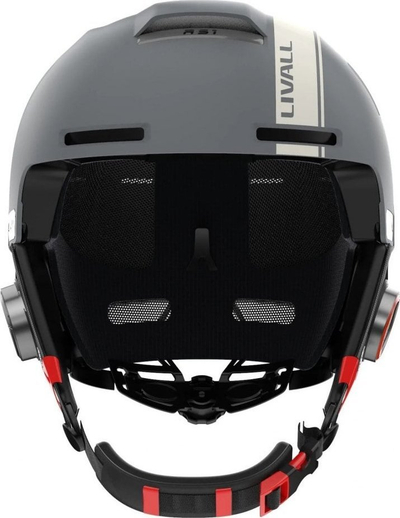 Helmetë skijimi Livall RS1, Bluetooth PTT, Alert SOS, gri M