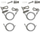 Set varëse panelesh LOP903D, kabllo metalike, inox, ngjyrë argjendi