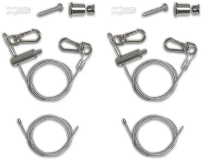 Set varëse panelesh LOP903D, kabllo metalike, inox, ngjyrë argjendi